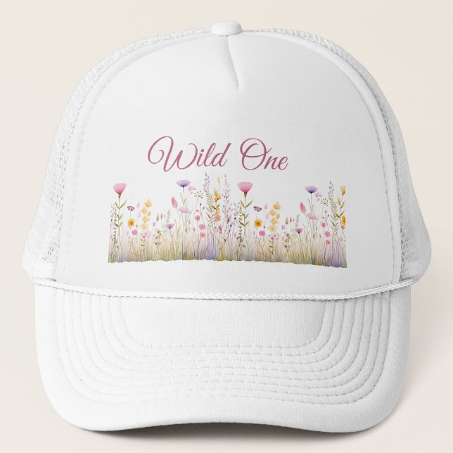 Casquette Chapeau de femme Wild One, jardin de fleurs sauvag (Créateur téléchargé)