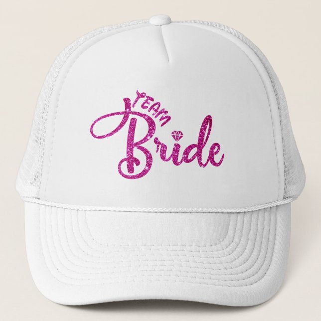 Casquette Chapeau de mariée de l'équipe Blanche de mariage M (Devant)