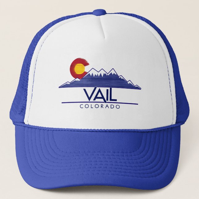 Casquette Chapeau de montagnes en bois de Vail Colorado (Devant)