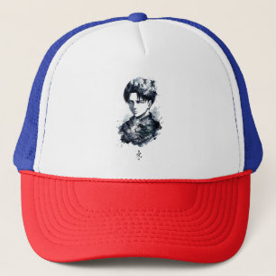 Casquette Chapeau de portrait de soldat à l'encre bleue