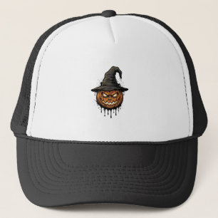 Casquette Chapeau De Sorcière Vintage Citrouille Graphique H