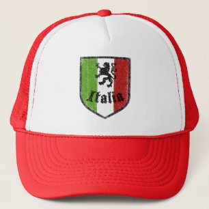 Casquette Chapeau de style rétro avec drapeau italien