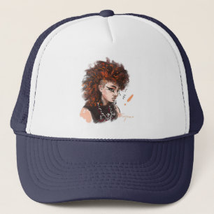 Casquette Chapeau de Trucker de caractère élégant illustré