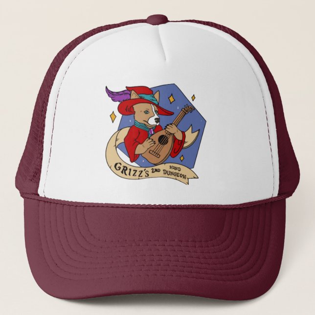 Casquette Chapeau de Trucker de Grizz 2nd Hand Dungeon (Devant)