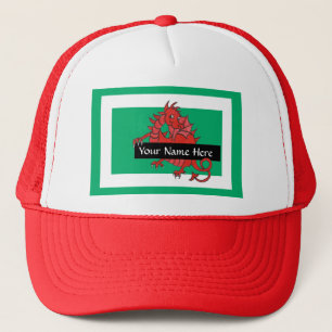 Casquette Chapeau de Trucker Dragon Rouge mignon à personnal