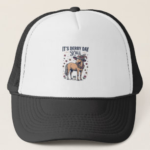 Casquette Chapeau floral de cheval de Derby Day Y’all