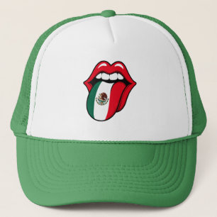 Casquette Chapeau langue drapeau Mexique – Fan drôle Coupe d