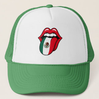 Casquette Chapeau langue drapeau Mexique – Fan drôle Coupe d