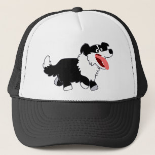 Casquette Chapeau mignon Border Collie de dessin animé heure