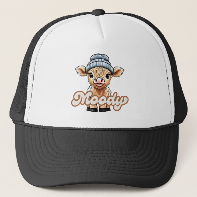 Casquette Chapeau Moody Highland Cow (Devant)