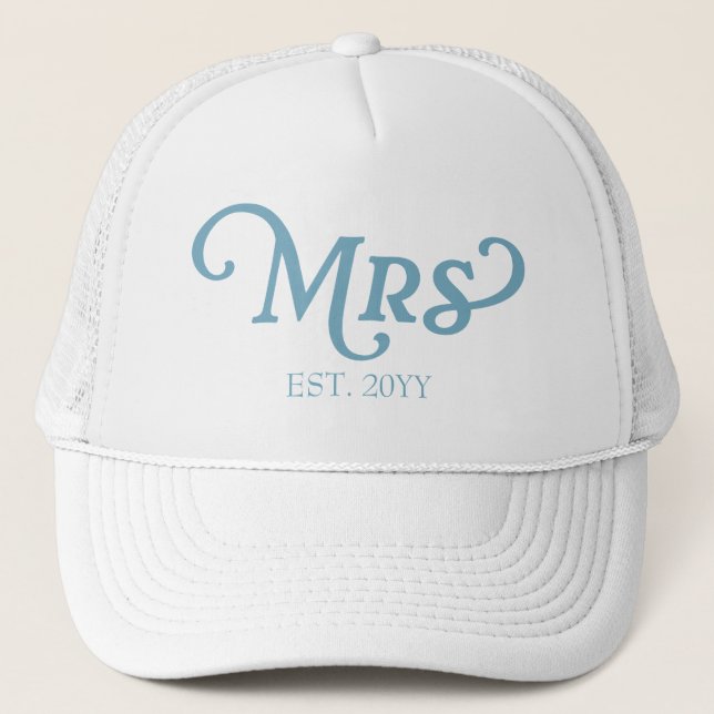 Casquette Chapeau MRS Année d'Établissement Mariée sur mesur (Devant)