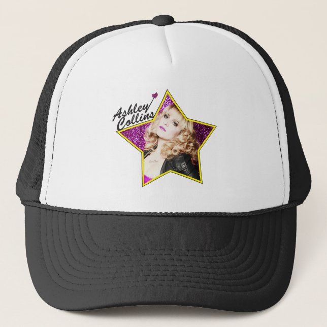 Casquette Chapeau noir et blanc d'étoile d'Ashley Collins (Devant)