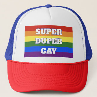 Casquette Chapeau Super Duper Gay Trucker