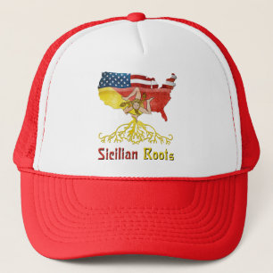 Casquette Chapeau Trucker américain Sicilienne Roots