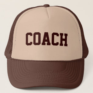 Casquette Chapeau Trucker COACH {Tan & Brown}