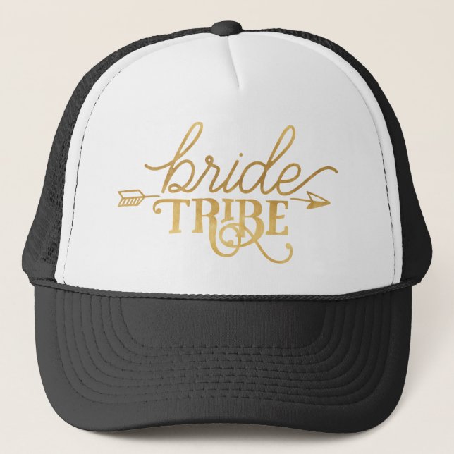 Casquette Chapeau Trucker de la tribu Gold Bribe (Devant)