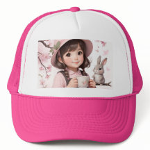 Chapeau Trucker mignon : Anime Girl.