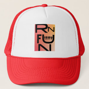 Casquette Chapeau Trucker "Run Fun" - Course sportive et lud