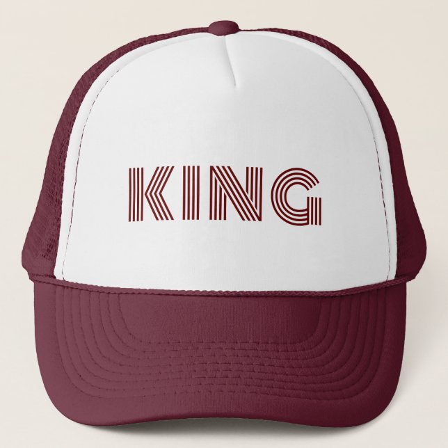 Casquette Chapeaux de camionnette couleur marron personnalis (Devant)