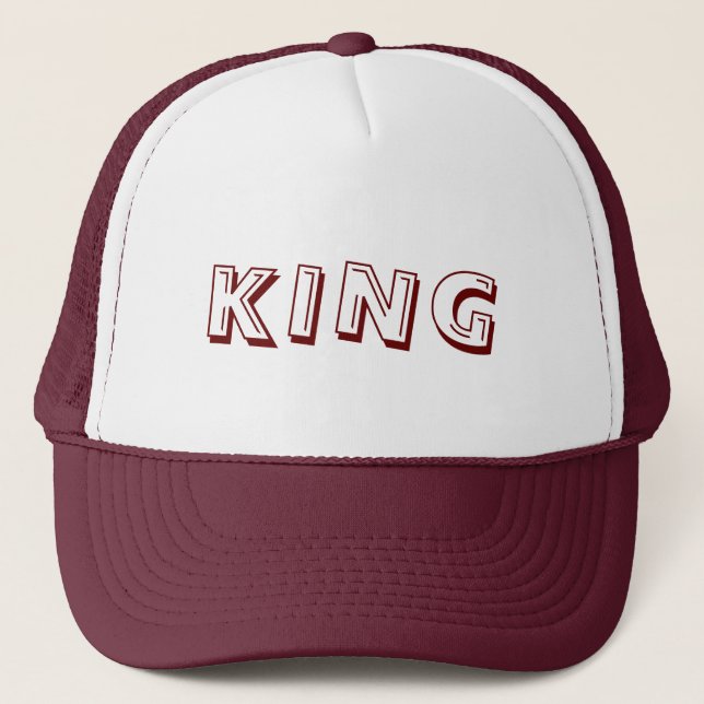Casquette Chapeaux de camionnette couleur marron personnalis (Devant)