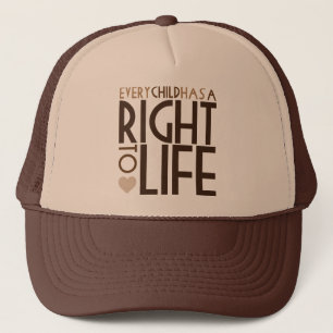 Casquette Chaque enfant a un DROIT À LA VIE