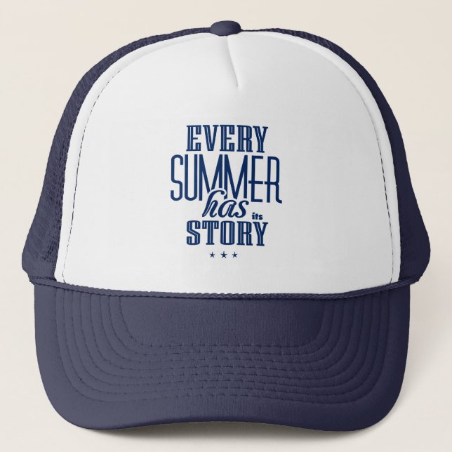 Casquette Chaque été, c'est la conception de textes d'histoi (Devant)