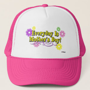 Casquette Chaque jour est la fête des mères ! Fleurs et type