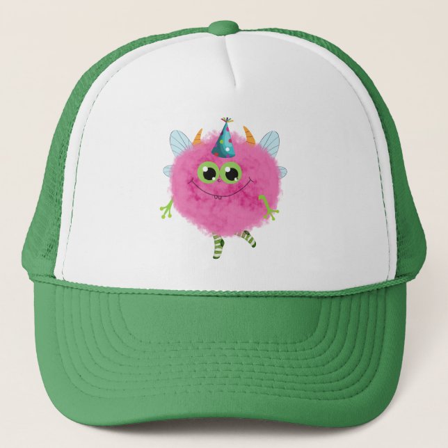 Casquette Charming birthday monster Baseball & Trucker Hats (Devant)
