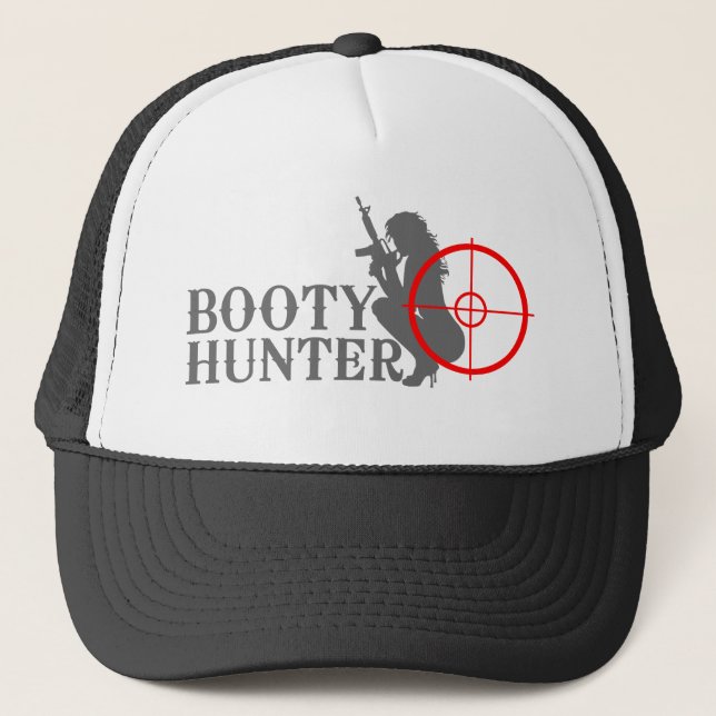 Casquette Chasseur de butin sur le noir (Devant)