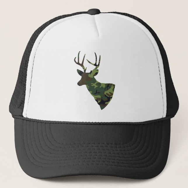 Casquette Chasseur de cerfs de camouflage (Devant)
