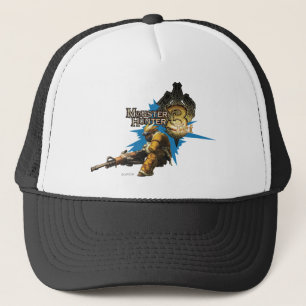 Casquette Chasseur masculin avec Bowgun, artilleur lourd