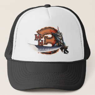 Casquette Chasseur masculin avec la longues épée et armure