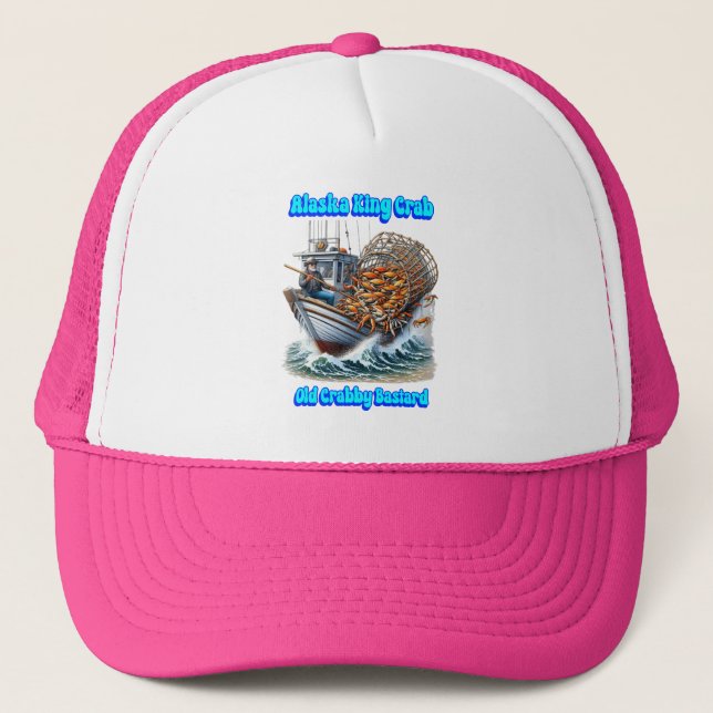 Casquette Chasseurs de crabe Voyage Vieux bâtard de crabe (Devant)