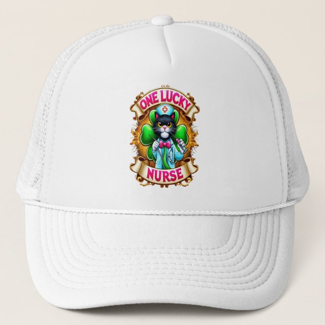 Casquette Chat à la puissante (Devant)