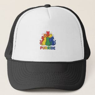 Casquette Chat arc-en-ciel vintage vecteur de conception Pur