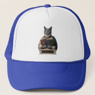 Casquette Chat Aristote Bleu Russe