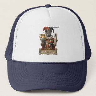 Casquette Chat Arlequin Bleu Russe