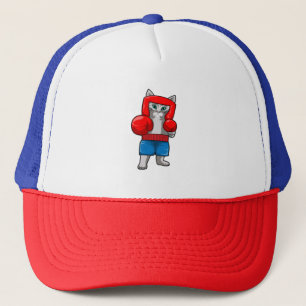 Casquette Chat Boxe avec gants de boxe