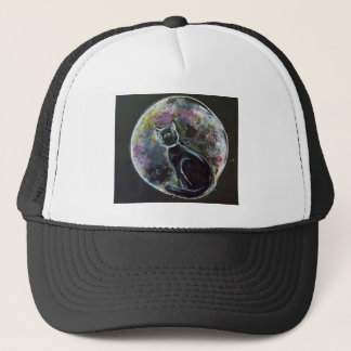 Casquette Chat dans le chapeau de camion de lune