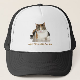 Casquette Chat de calicot : Ennuyez-moi à vos risques et