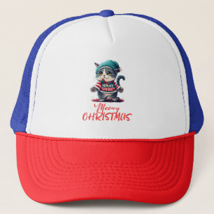 Casquette Chat de Noël