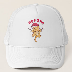 Casquette Chat de Noël Ho Ho