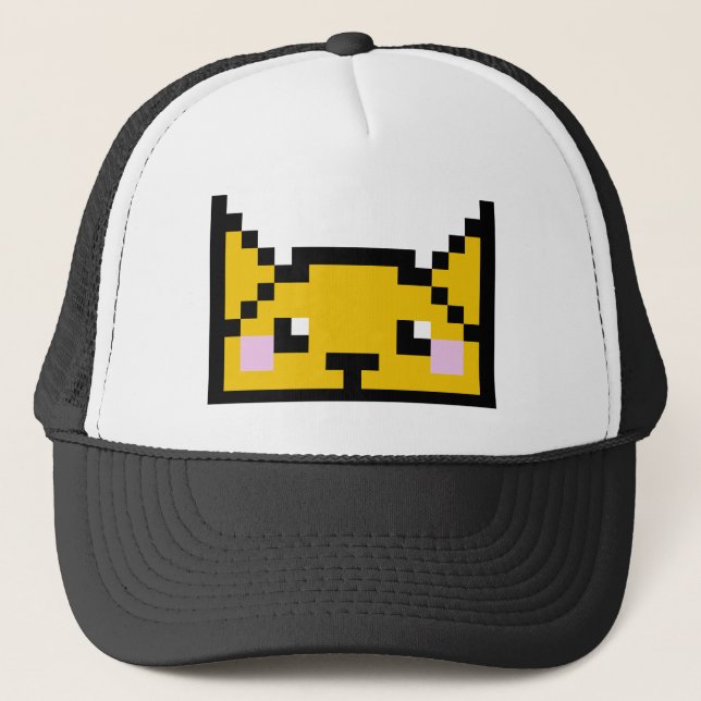 Casquette Chat de taco de 8 bits (Devant)