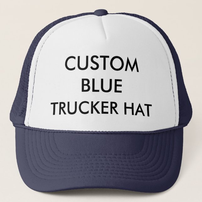 Casquette CHAT DE TRUCKER BLEU ET BLANC DE MARINE Personnali (Devant)