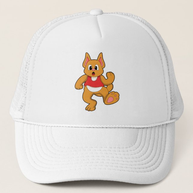 Casquette Chat en course (Devant)
