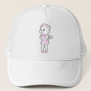 Casquette Chat en tant qu'infirmière avec Bloc-notes