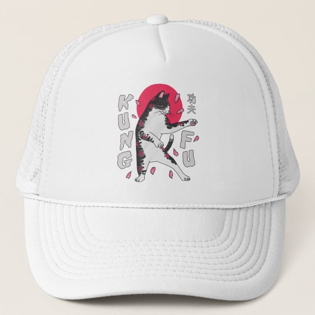 Casquette Chat Kung Fu (Devant)