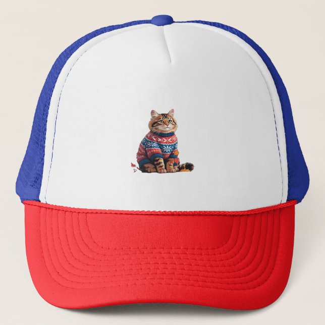 Casquette Chat Leaf Automne Bonjour Automne Funny Chat Kitte (Devant)