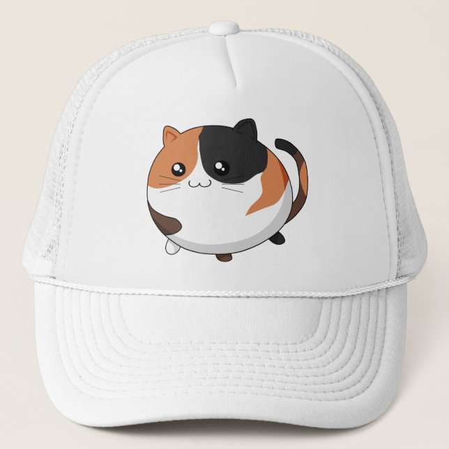 Casquette Chat mignon de minou de calicot de Kawaii (Devant)