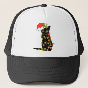 Casquette Chat Noël drôle Meowny Noël Arbre de Noël Chat